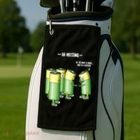 Aa Meeting Battery Alcohol Addict Beer Wine Funny Gift Golf Towel thumb 2