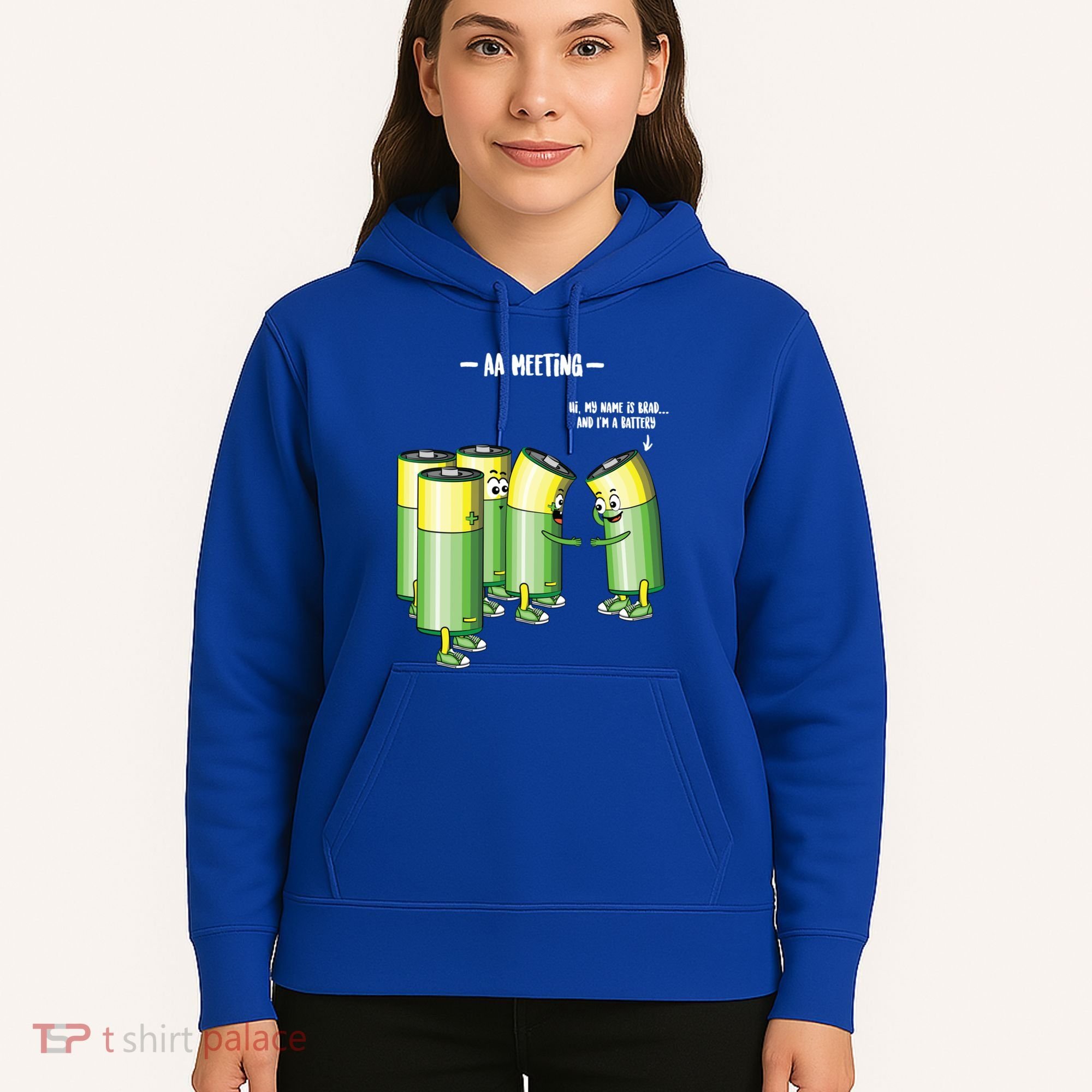 Aa Meeting Battery Alcohol Addict Beer Wine Funny Gift Hoodie