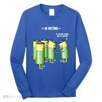 Aa Meeting Battery Alcohol Addict Beer Wine Funny Gift Long Sleeve Shirt thumb 0