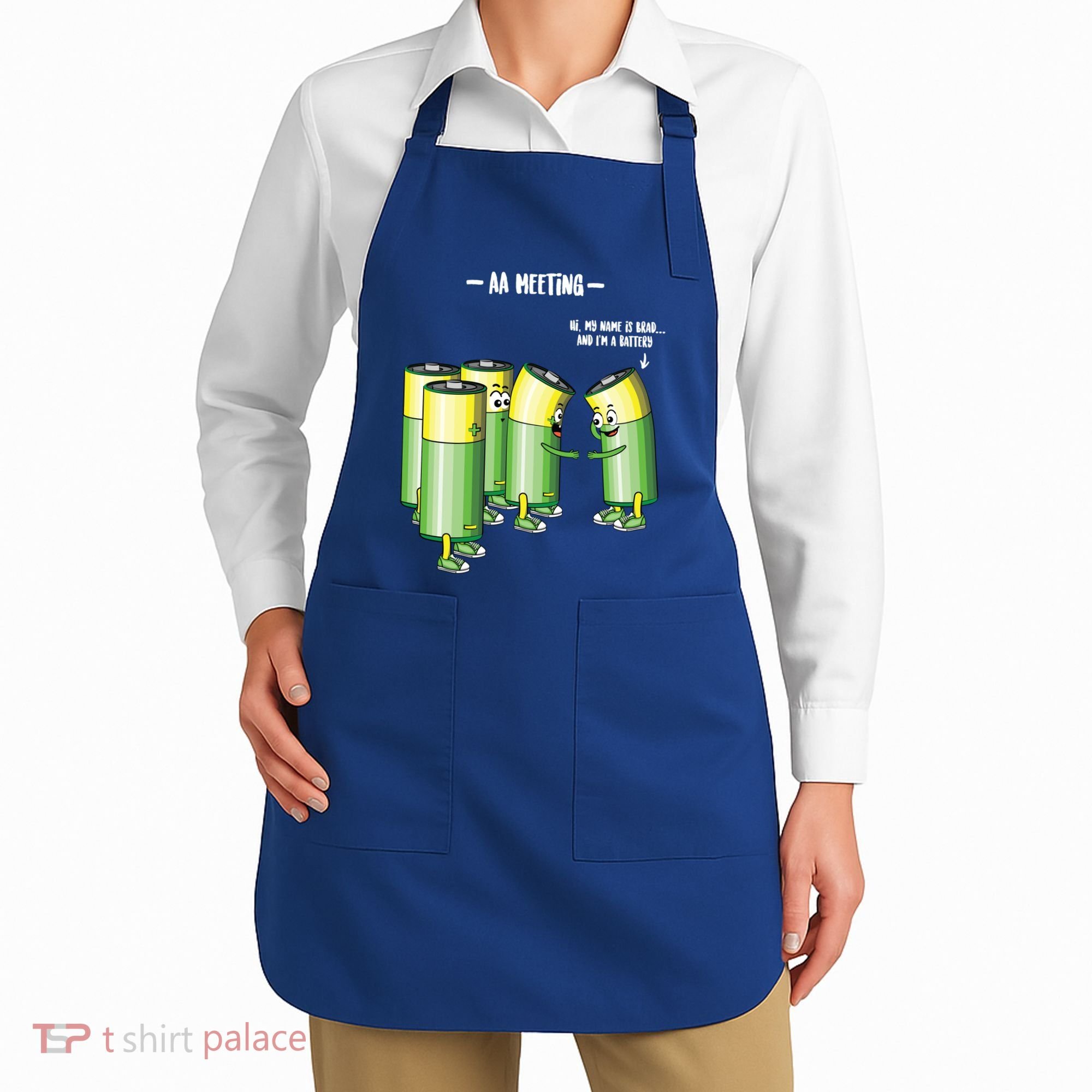 Aa Meeting Battery Alcohol Addict Beer Wine Funny Gift Apron