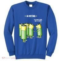 Aa Meeting Battery Alcohol Addict Beer Wine Funny Gift Sweatshirt thumb 0