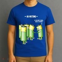 Aa Meeting Battery Alcohol Addict Beer Wine Funny Gift T-Shirt thumb 3