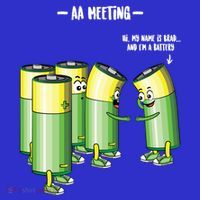 Aa Meeting Battery Alcohol Addict Beer Wine Funny Gift Mousepad thumb 1