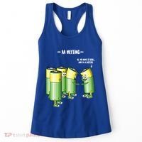Aa Meeting Battery Alcohol Addict Beer Wine Funny Gift Women's Tank Top thumb 0