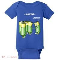 Aa Meeting Battery Alcohol Addict Beer Wine Funny Gift Baby Bodysuit thumb 0