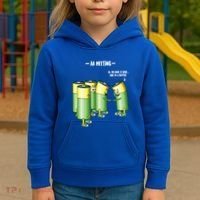 Aa Meeting Battery Alcohol Addict Beer Wine Funny Gift Kids Hoodie thumb 3