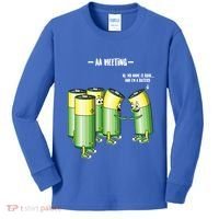 Aa Meeting Battery Alcohol Addict Beer Wine Funny Gift Kids Long Sleeve Shirt thumb 0