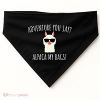 Alpaca My Bags Cute Funny Alpaca & Llama USA-Made Doggie Bandana thumb 0