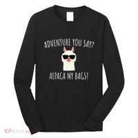 Alpaca My Bags Cute Funny Alpaca & Llama Long Sleeve Shirt thumb 0