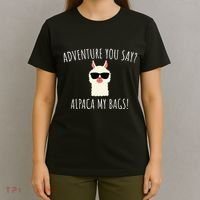 Alpaca My Bags Cute Funny Alpaca & Llama T-Shirt thumb 4