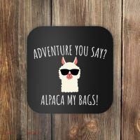 Alpaca My Bags Cute Funny Alpaca & Llama Coaster thumb 0