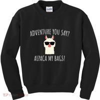 Alpaca My Bags Cute Funny Alpaca & Llama Kids Sweatshirt thumb 0