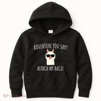 Alpaca My Bags Cute Funny Alpaca & Llama Kids Hoodie thumb 0