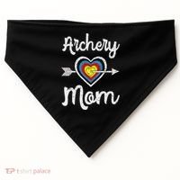 Archery Mom Bowwoman Archer Mother's Day Bowhunter Arrow USA-Made Doggie Bandana thumb 0