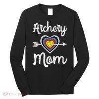 Archery Mom Bowwoman Archer Mother's Day Bowhunter Arrow Long Sleeve Shirt thumb 0
