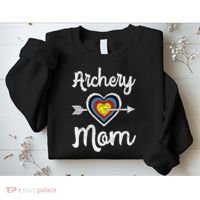 Archery Mom Bowwoman Archer Mother's Day Bowhunter Arrow Sweatshirt thumb 2
