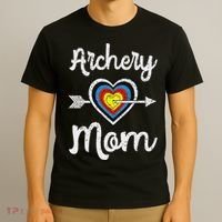 Archery Mom Bowwoman Archer Mother's Day Bowhunter Arrow T-Shirt thumb 3