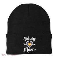 Archery Mom Bowwoman Archer Mother's Day Bowhunter Arrow Beanie thumb 0