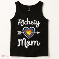 Archery Mom Bowwoman Archer Mother's Day Bowhunter Arrow Tank Top thumb 2