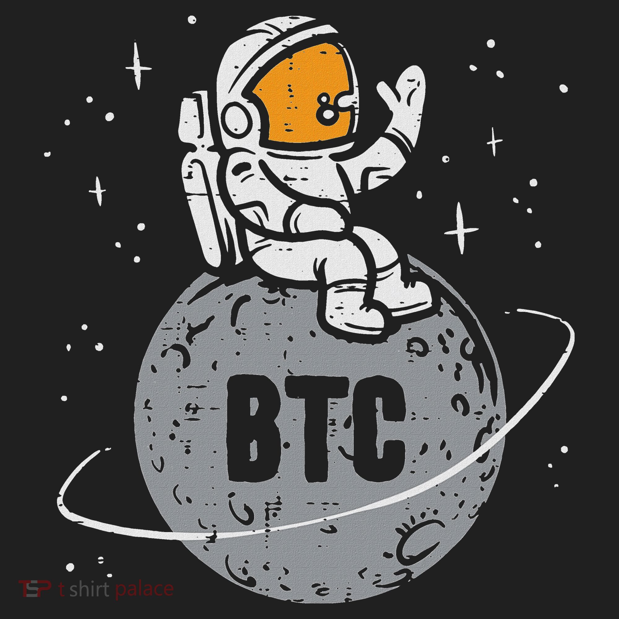 Astronaut Moon Btc Bitcoin Crypto Cryptocurrency Women's Sweatshirt