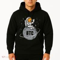 Astronaut Moon Btc Bitcoin Crypto Cryptocurrency Hoodie thumb 2