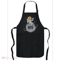 Astronaut Moon Btc Bitcoin Crypto Cryptocurrency Apron thumb 0