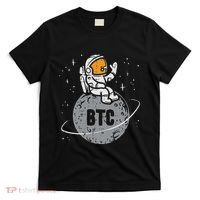 Astronaut Moon Btc Bitcoin Crypto Cryptocurrency T-Shirt thumb 0