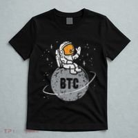 Astronaut Moon Btc Bitcoin Crypto Cryptocurrency T-Shirt thumb 5