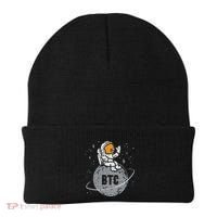 Astronaut Moon Btc Bitcoin Crypto Cryptocurrency Beanie thumb 0