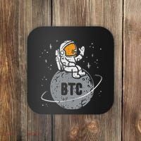 Astronaut Moon Btc Bitcoin Crypto Cryptocurrency Coaster thumb 0