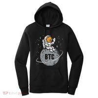 Astronaut Moon Btc Bitcoin Crypto Cryptocurrency Women's Hoodie thumb 0
