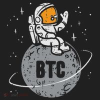 Astronaut Moon Btc Bitcoin Crypto Cryptocurrency Tumbler thumb 3