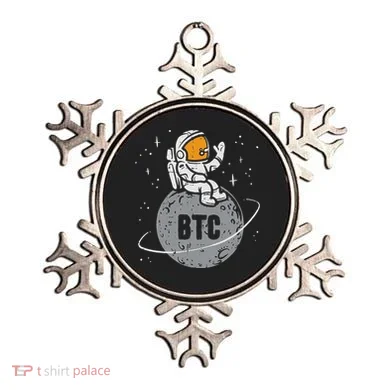 Astronaut Moon Btc Bitcoin Crypto Cryptocurrency Ornament