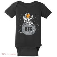 Astronaut Moon Btc Bitcoin Crypto Cryptocurrency Baby Bodysuit thumb 0