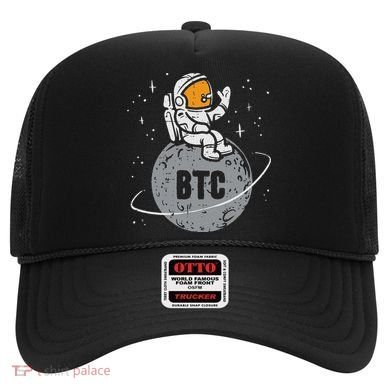 Astronaut Moon Btc Bitcoin Crypto Cryptocurrency Hat