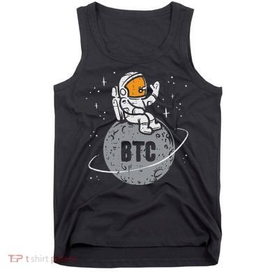Astronaut Moon Btc Bitcoin Crypto Cryptocurrency Tank Top