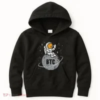 Astronaut Moon Btc Bitcoin Crypto Cryptocurrency Kids Hoodie thumb 0