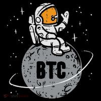 Astronaut Moon Btc Bitcoin Crypto Cryptocurrency Kids Long Sleeve Shirt thumb 2