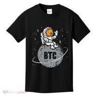 Astronaut Moon Btc Bitcoin Crypto Cryptocurrency Kids T-Shirt thumb 0