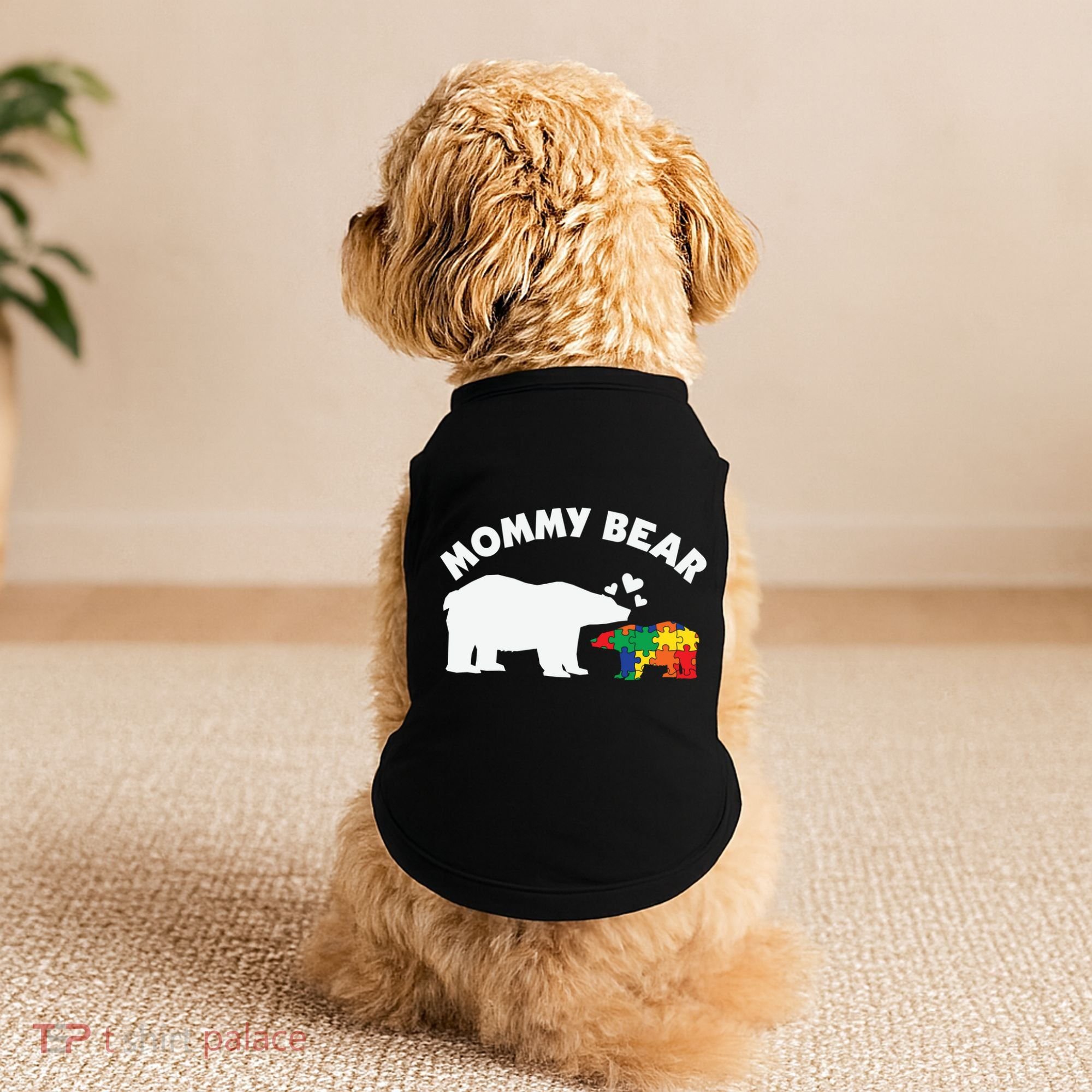 Autism Mommy Bear Autism Awareness Doggie Tank