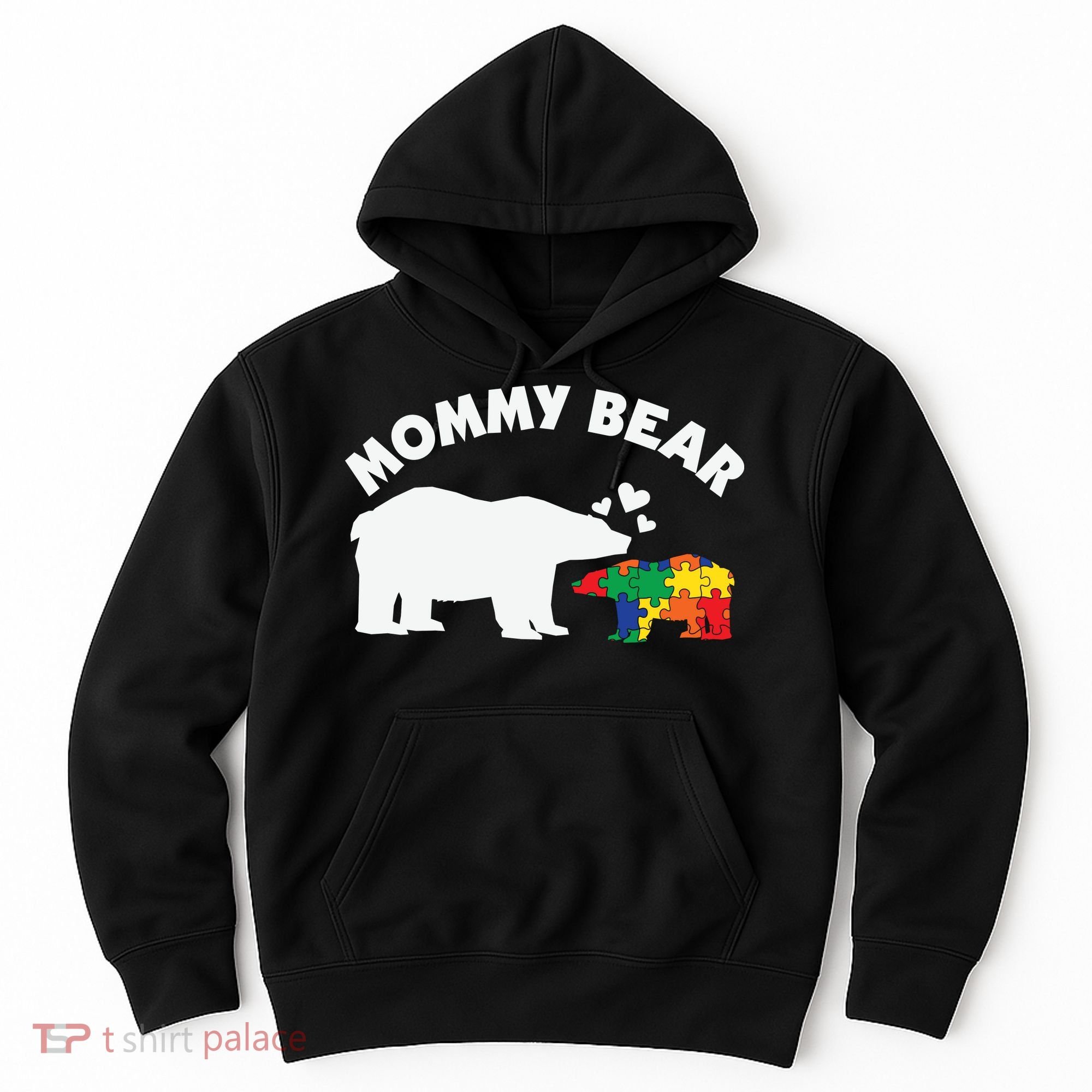 Autism Mommy Bear Autism Awareness Hoodie