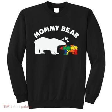 Autism Mommy Bear Autism Awareness Sweatshirt