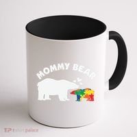 Autism Mommy Bear Autism Awareness Coffee Mug thumb 1