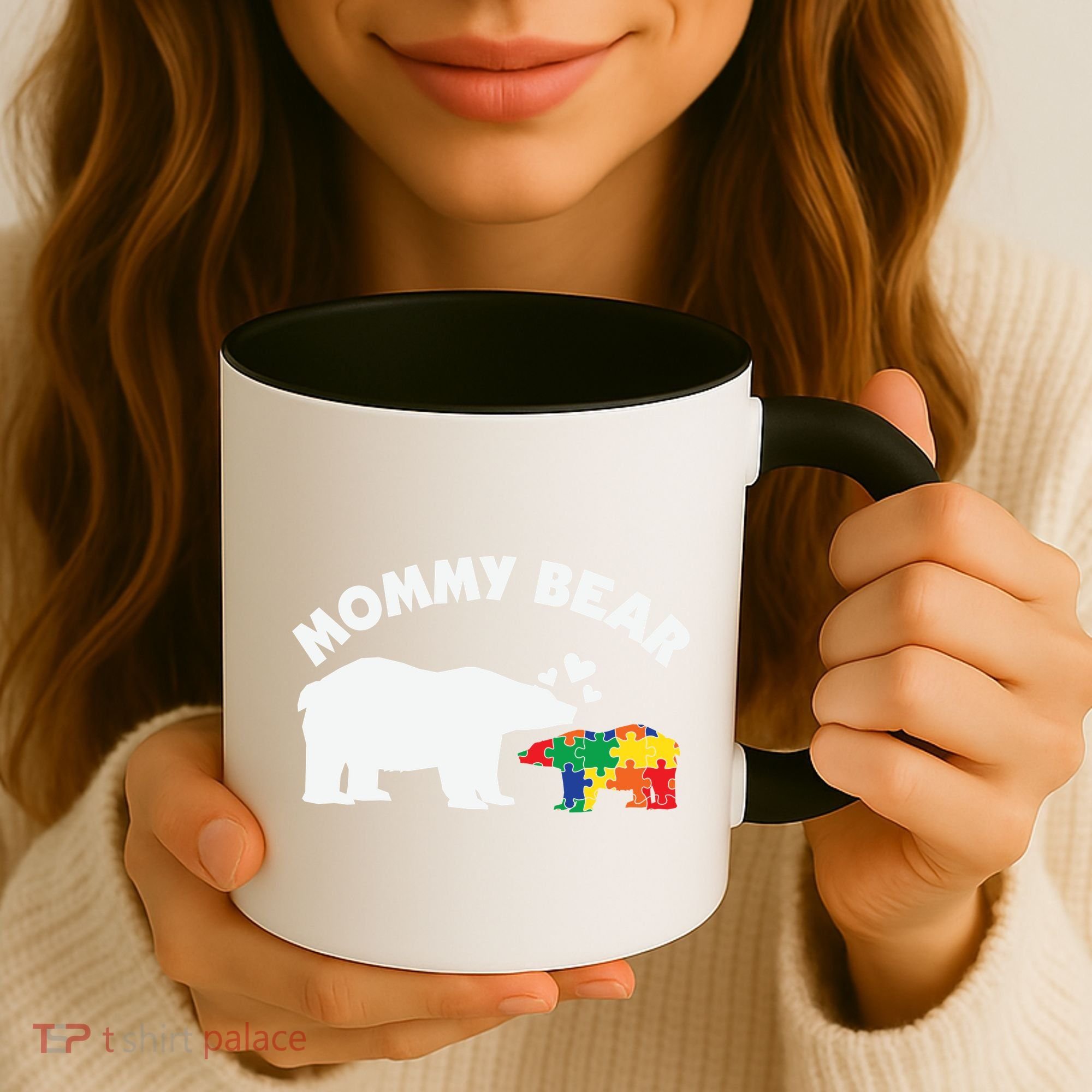 Autism Mommy Bear Autism Awareness Coffee Mug