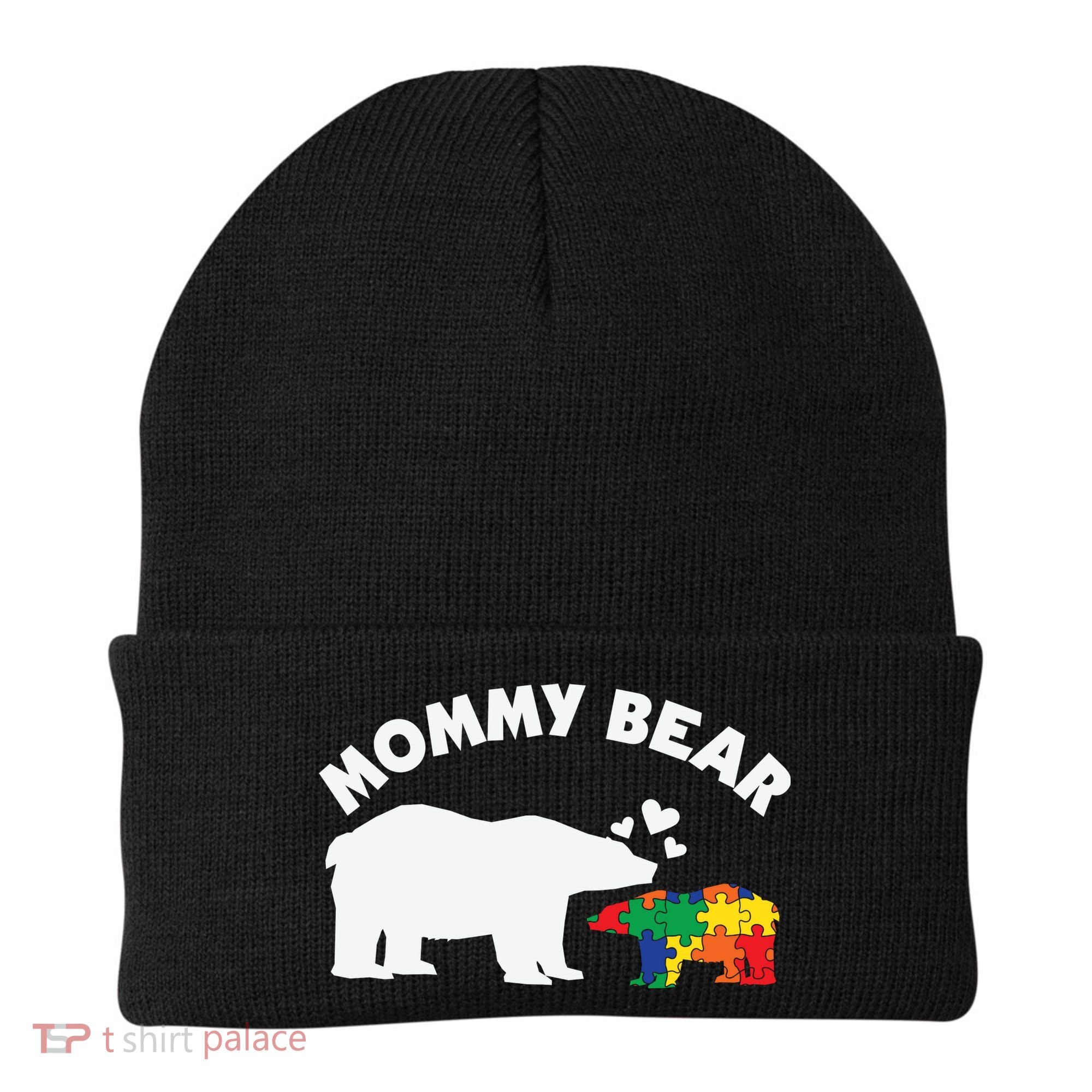 Autism Mommy Bear Autism Awareness Beanie