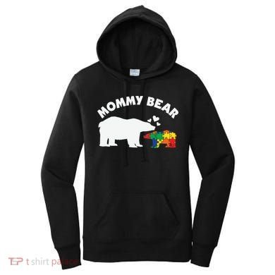 Autism Mommy Bear Autism Awareness Women's Hoodie