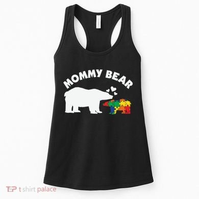 Autism Mommy Bear Autism Awareness Women's Tank Top