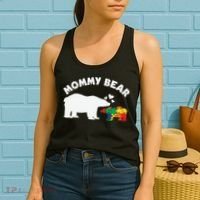 Autism Mommy Bear Autism Awareness Women's Tank Top thumb 2