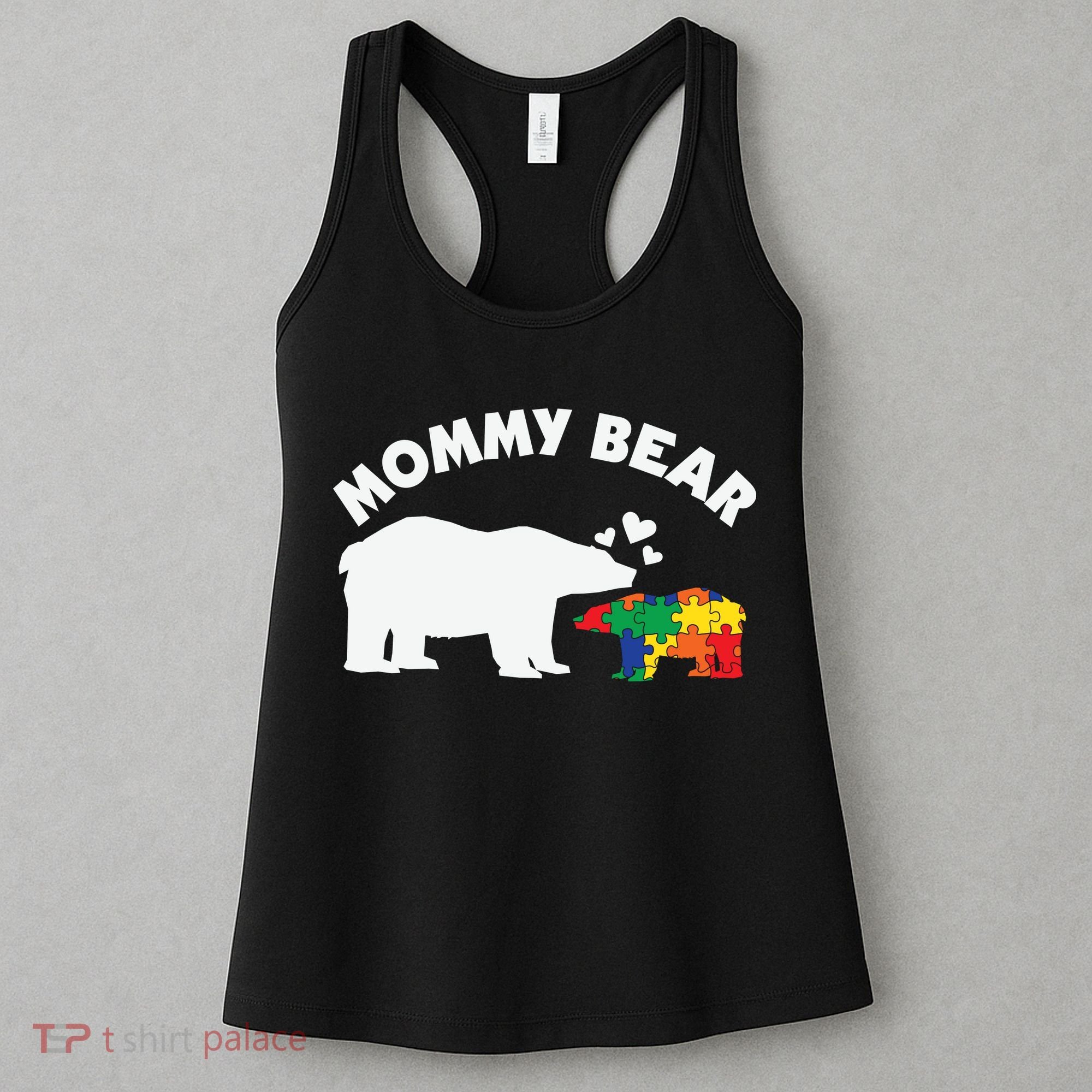 Autism Mommy Bear Autism Awareness Women's Tank Top