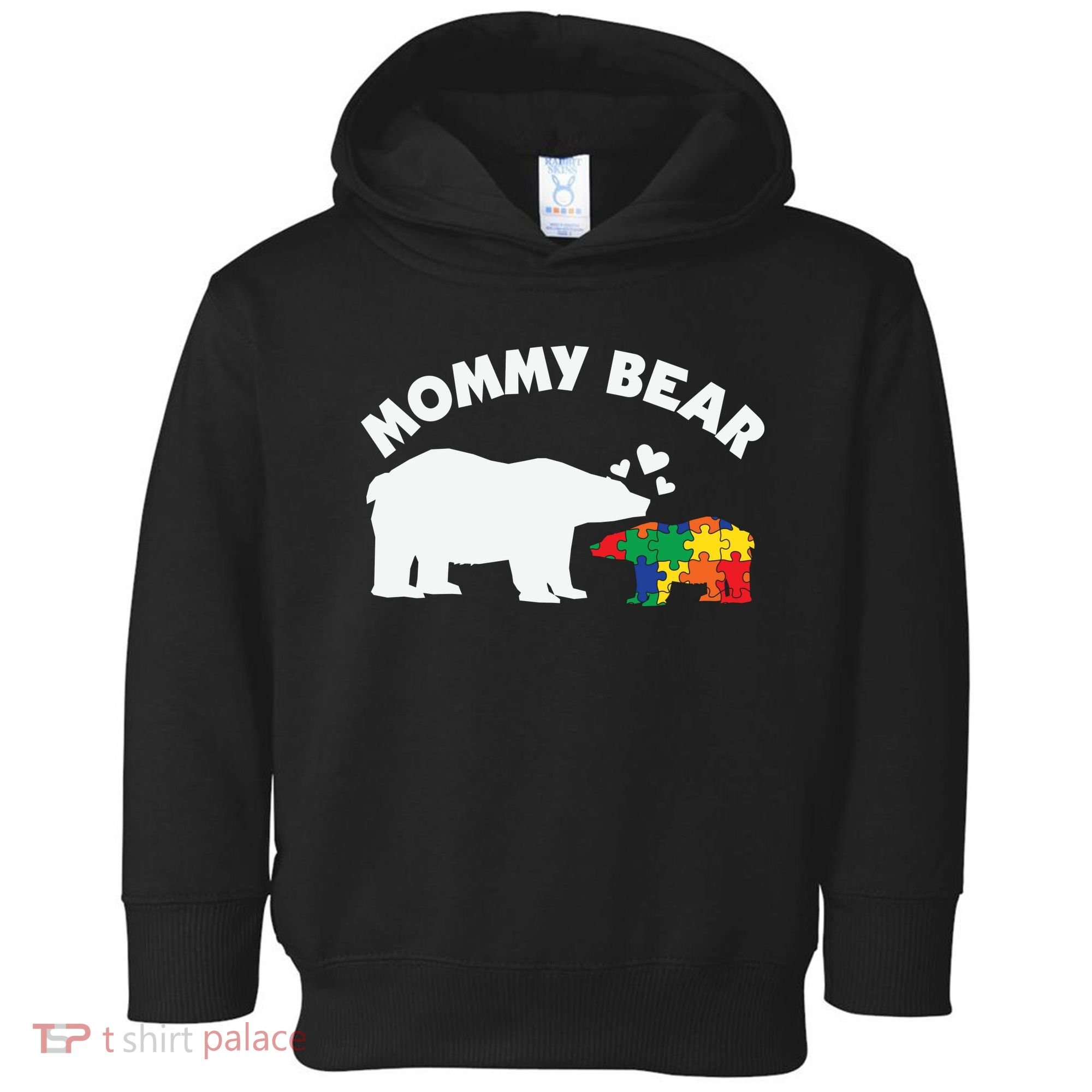 Autism Mommy Bear Autism Awareness Toddler Hoodie